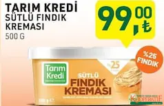 TARIM KREDİ SÜTLÜ FINDIK KREMASI 500 G TARIM KREDİ SÜTLÜ FINDIK KREMASI 500 G